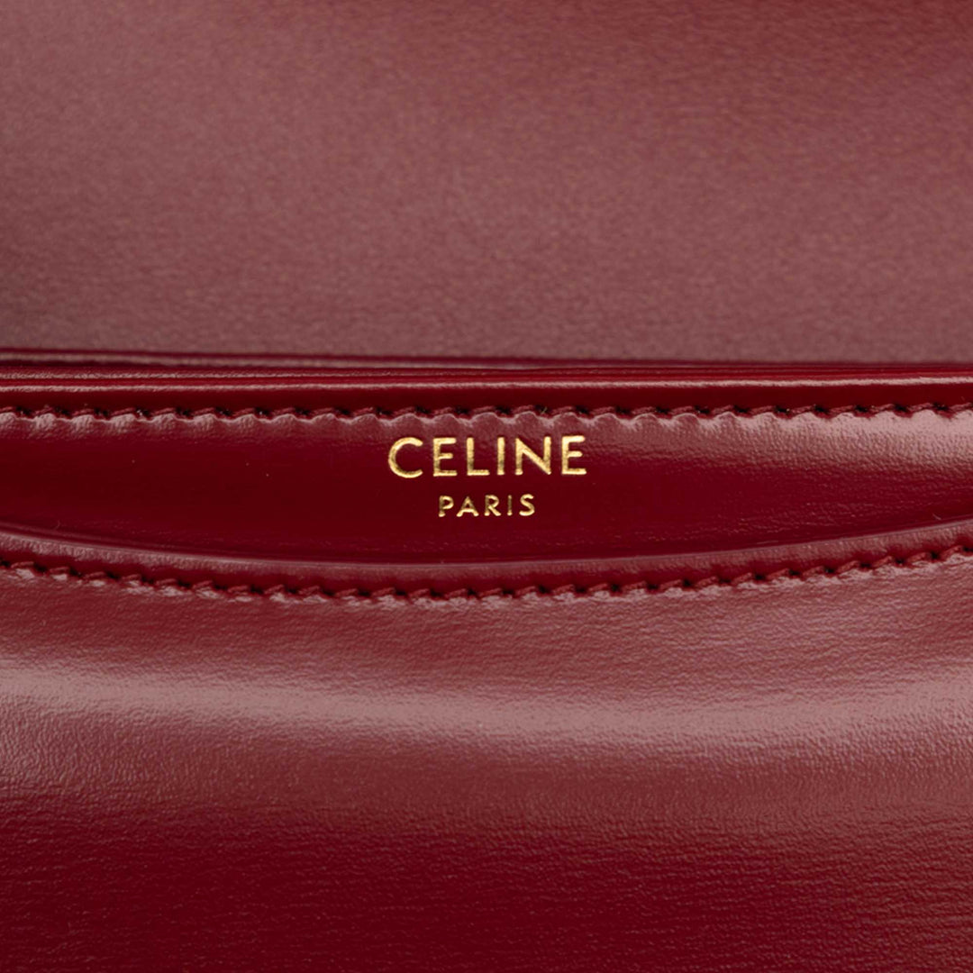 brillant Triomphe Besace Clea Sac Teen Cuir de veau Rouge