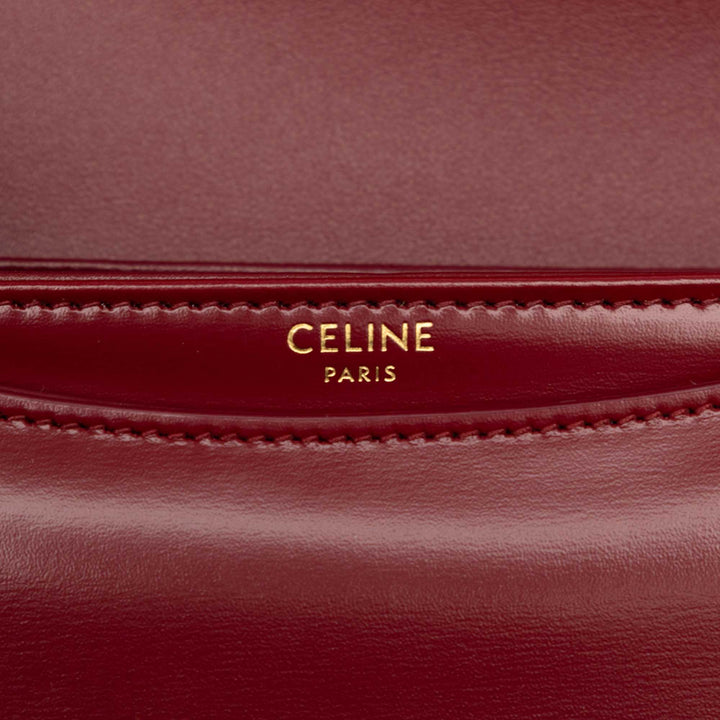 brillant Triomphe Besace Clea Sac Teen Cuir de veau Rouge