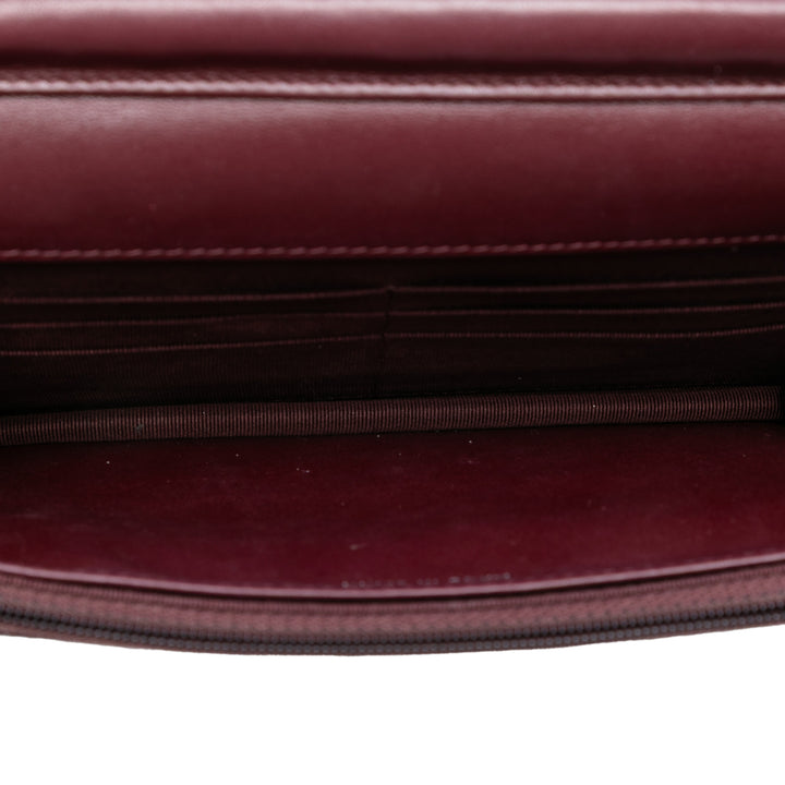 Chanel CC Quilted Métallisé Cuir verni Striped Wallet on Chain Rouge – GABY PARIS Authentique