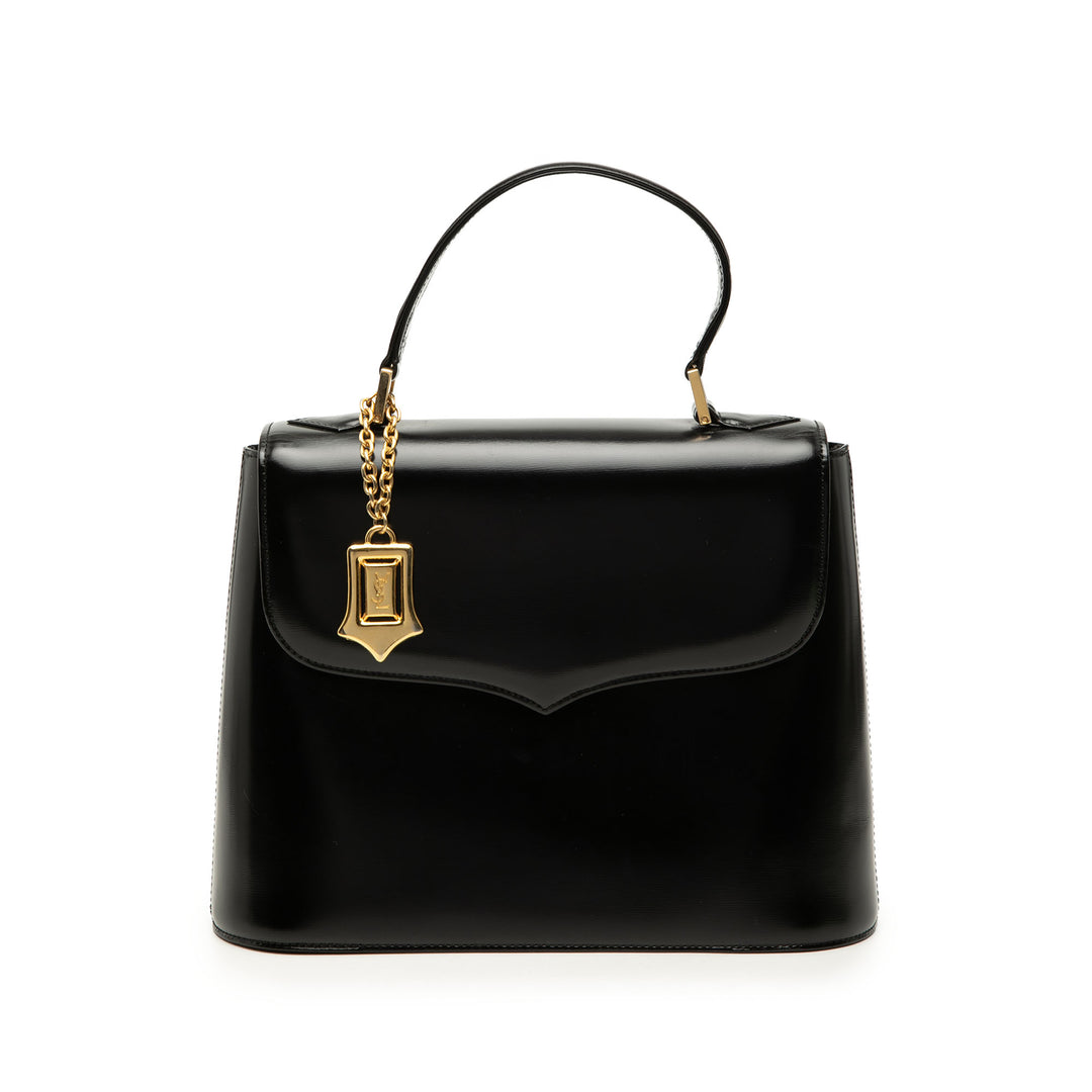 Saint Laurent Cuir Logo Charm sac à anse supérieure