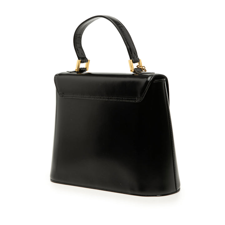Saint Laurent Cuir Logo Charm sac à anse supérieure
