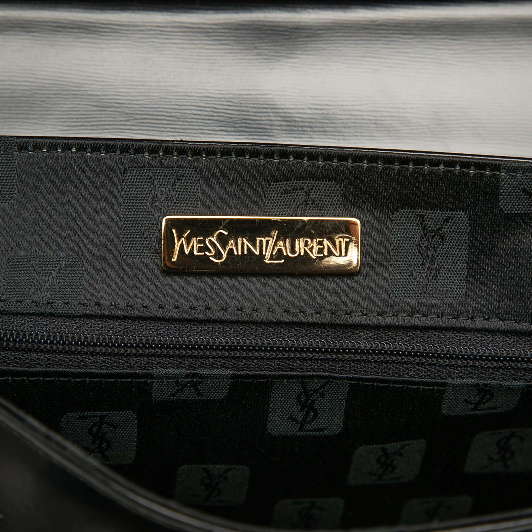 Saint Laurent Cuir Logo Charm sac à anse supérieure