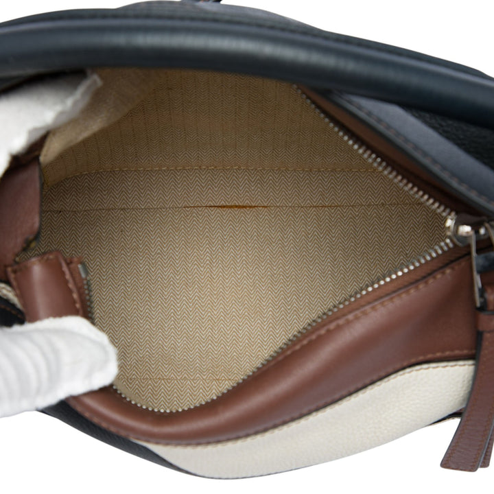 LOEWE Sac à main Tricolore Puzzle Petit Cuir de veau Noir – vue 4 – GABY PARIS