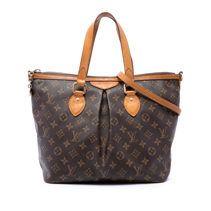 Louis Vuitton Palermo PM Monogram Marron – vue principale – GABY PARIS