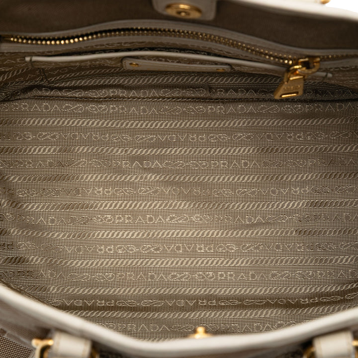 Prada Toile Canapa Logo Bow Sac