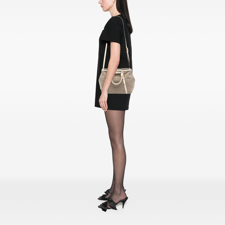 Prada Toile Canapa Logo Bow Sac