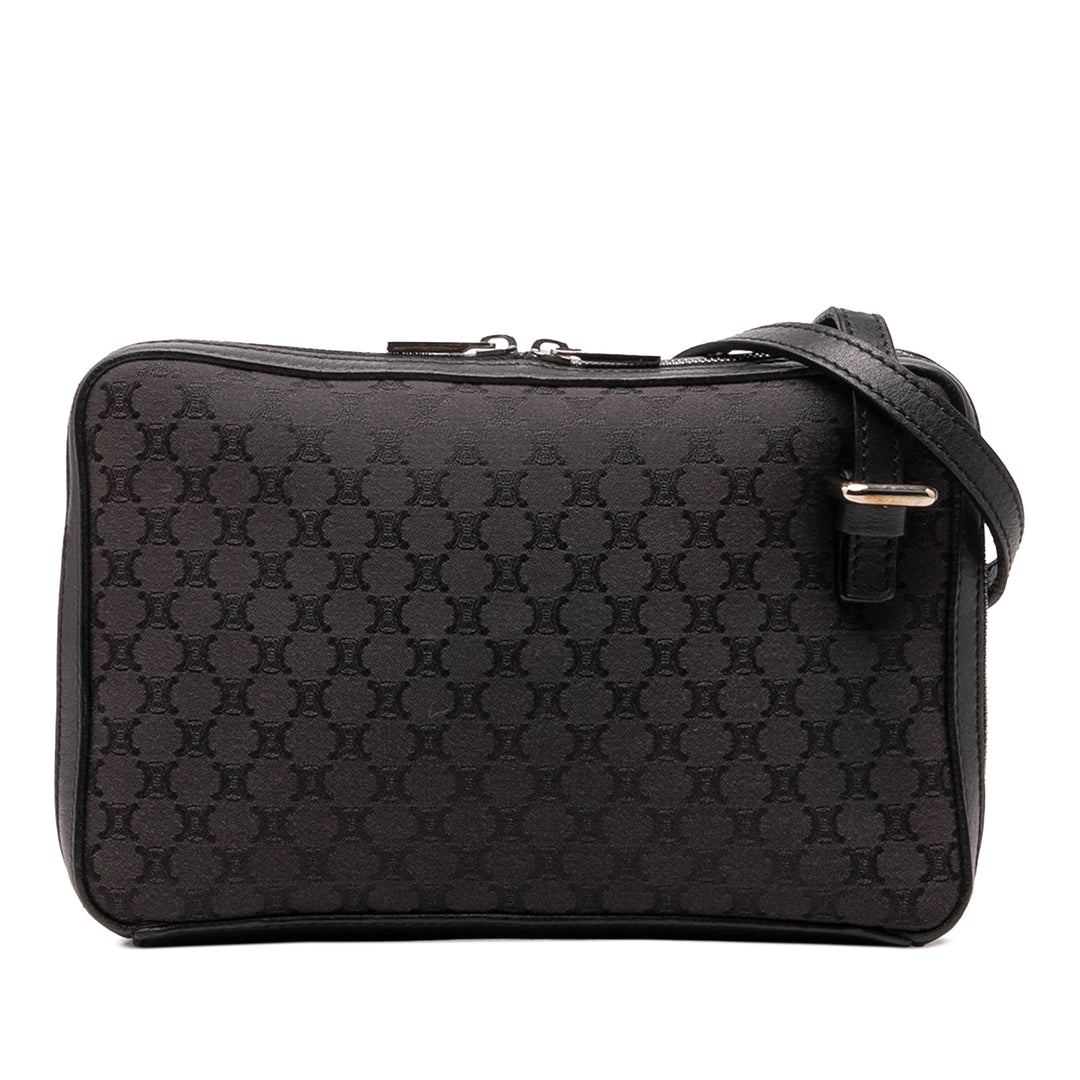 Celine Cuir à finitions Macadam Toile Messenger Sac