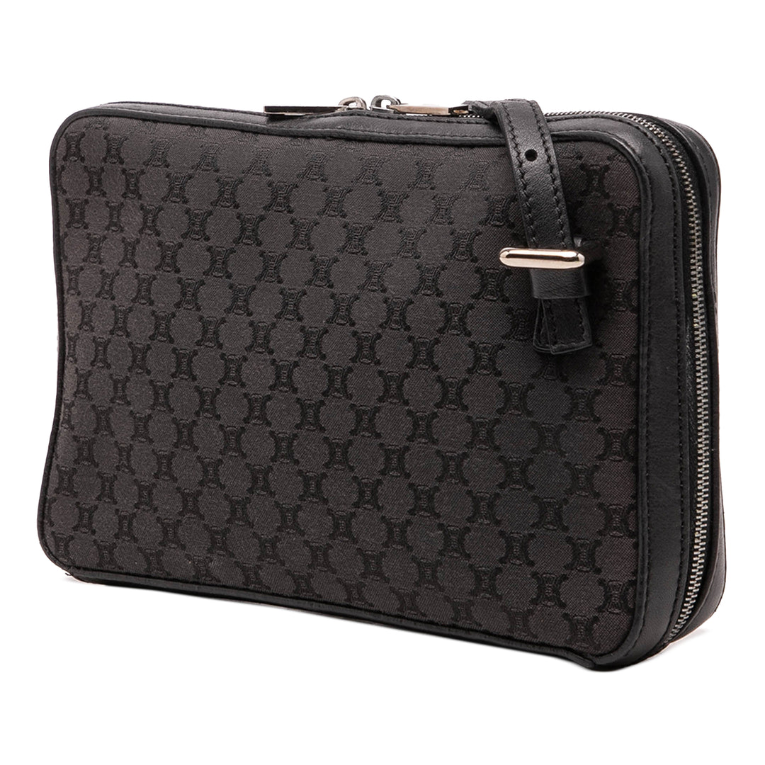 Celine Cuir à finitions Macadam Toile Messenger Sac