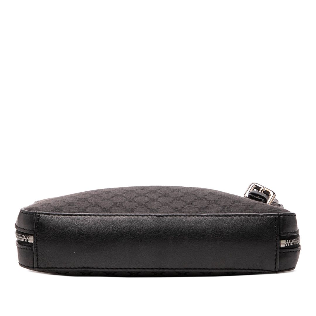 Celine Cuir à finitions Macadam Toile Messenger Sac