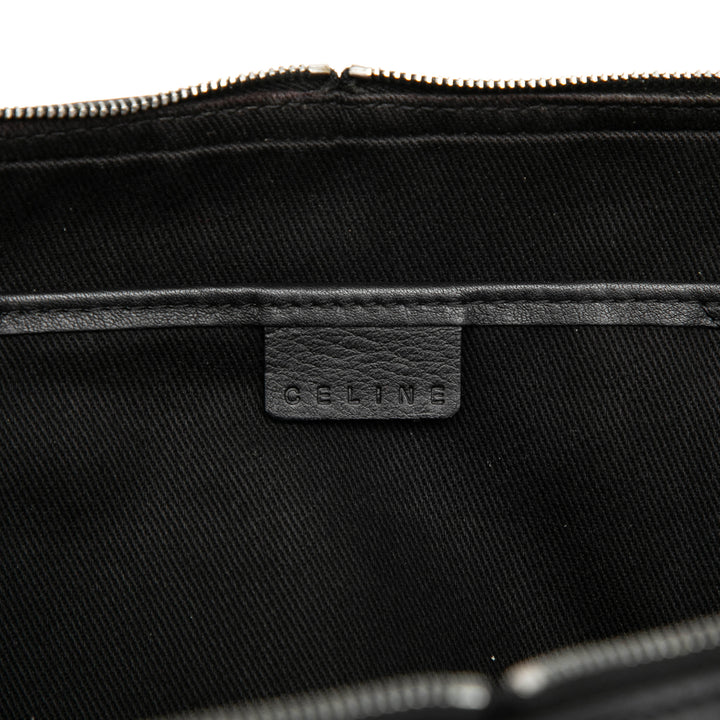 Celine Cuir à finitions Macadam Toile Messenger Sac