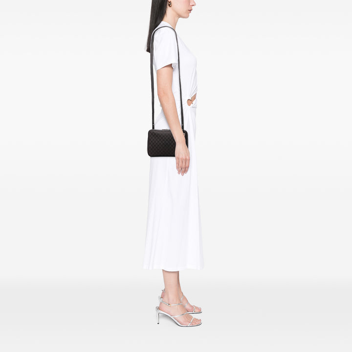 Celine Cuir à finitions Macadam Toile Messenger Sac