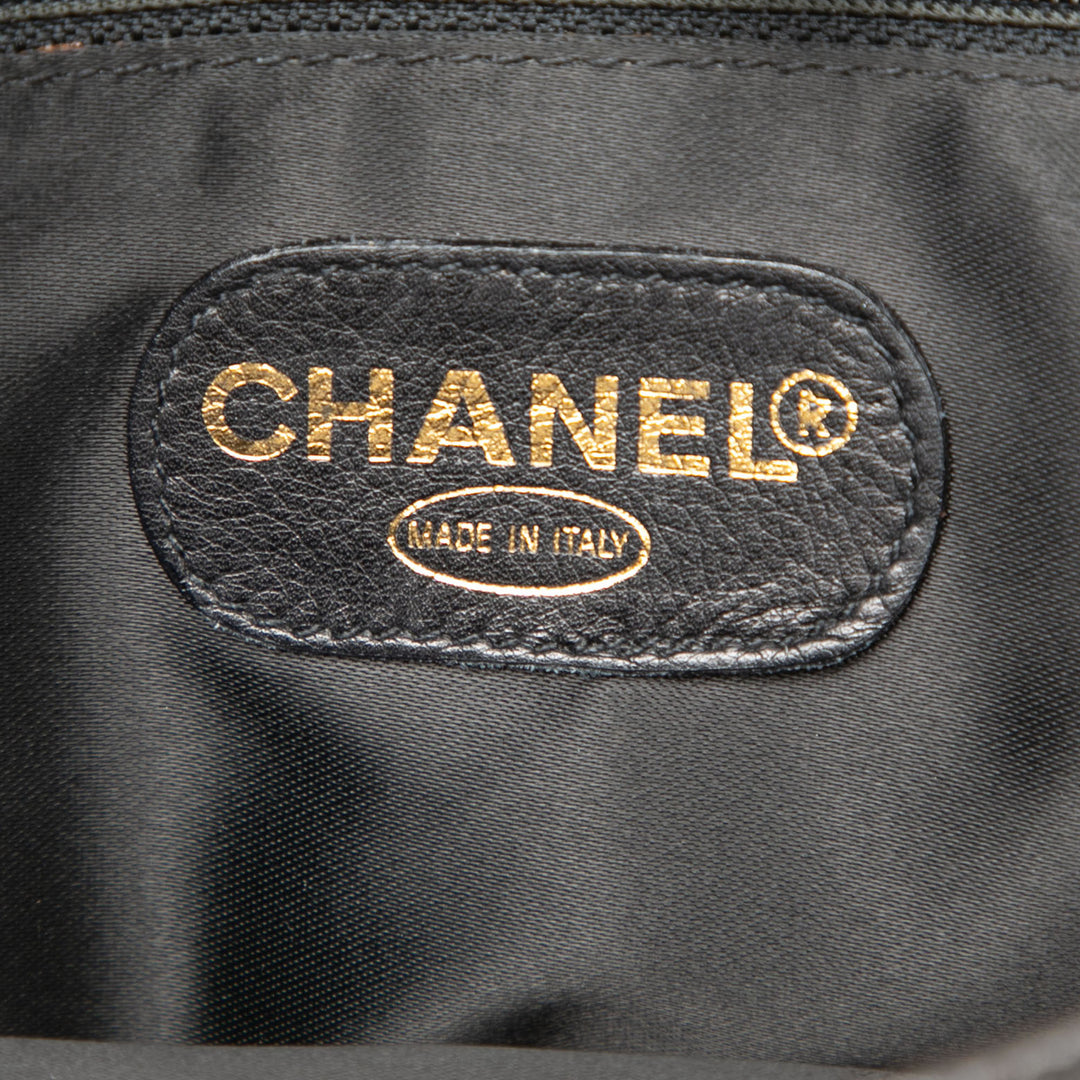 Chanel CC Matelassé Poche avant Cabas Cuir d'agneau