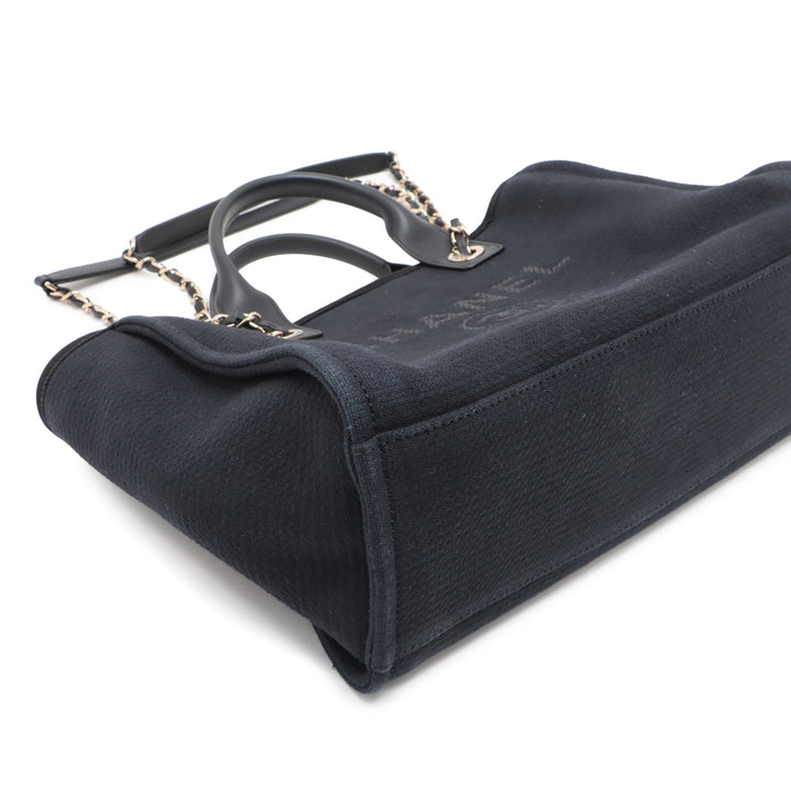 Chanel Deauville Cabas Moyen Noir
