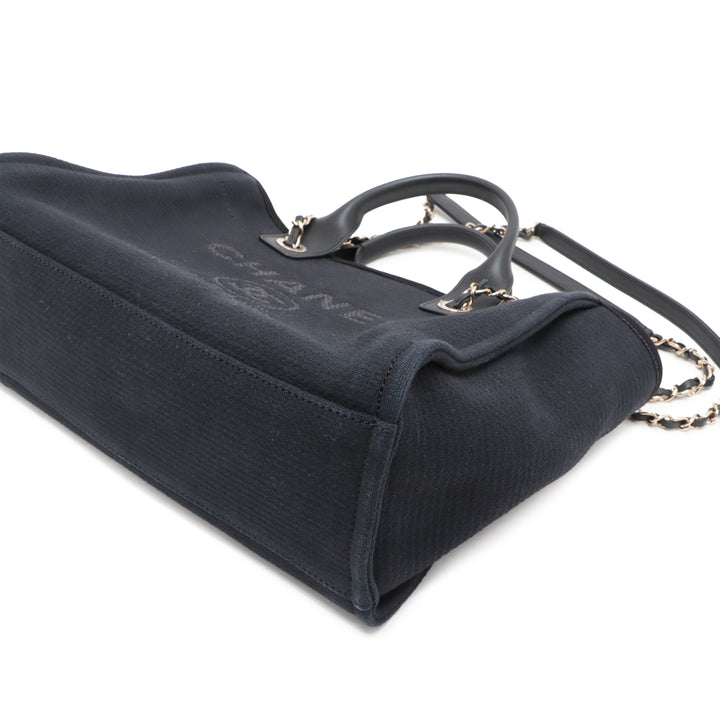Chanel Deauville Cabas Moyen Noir