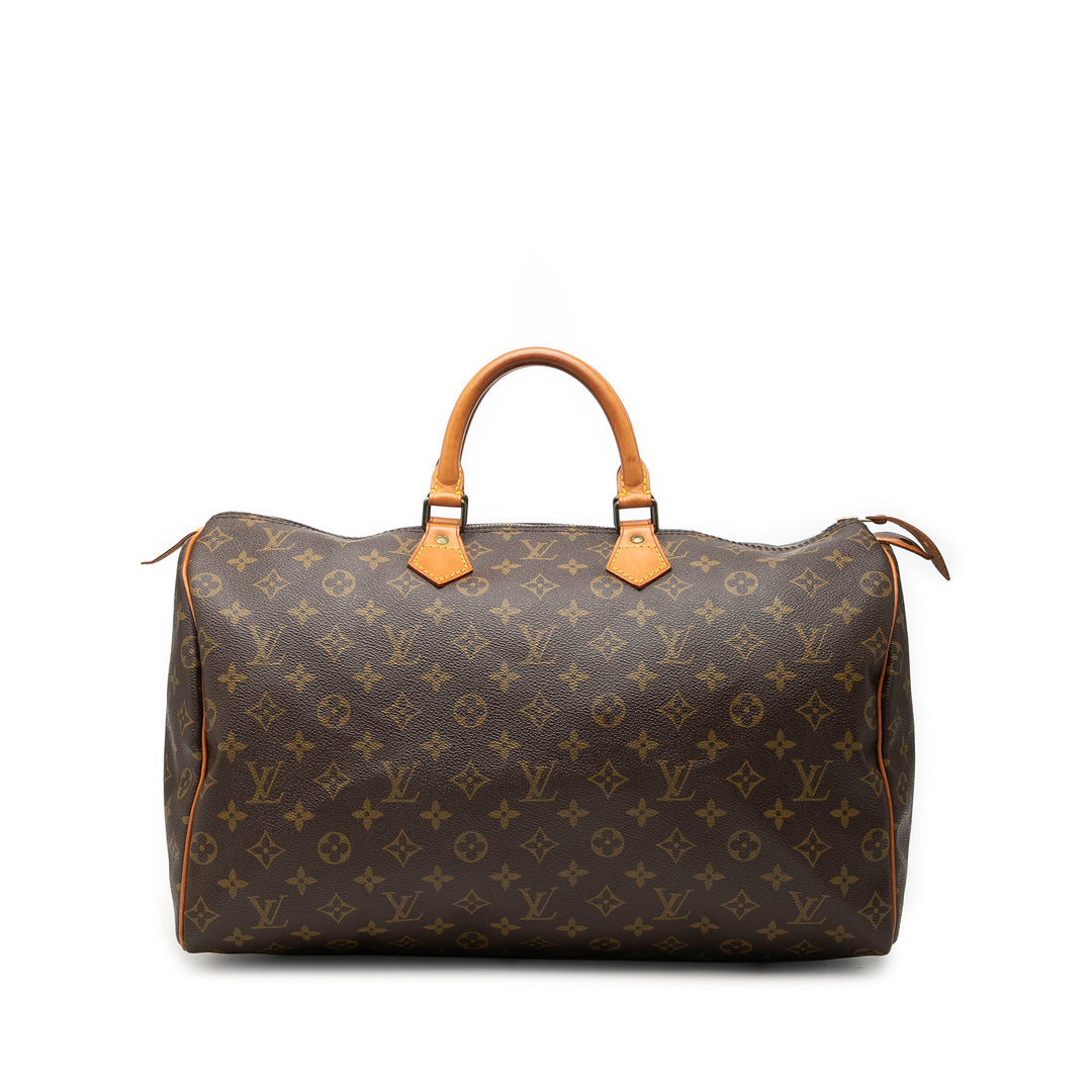 Louis Vuitton Speedy 40 Monogram Marron – vue principale – GABY PARIS