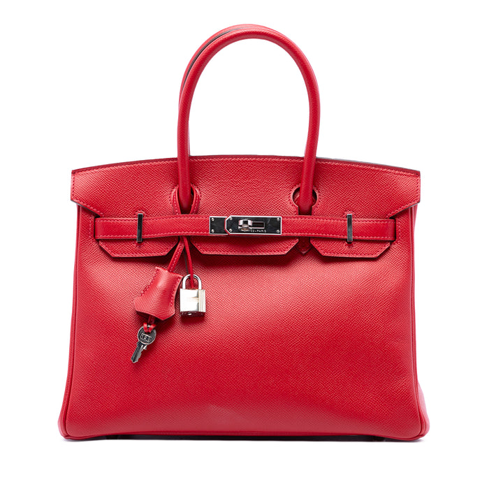 Hermès Sac à main Birkin Retourne 30 Epsom Rouge – vue principale – GABY PARIS