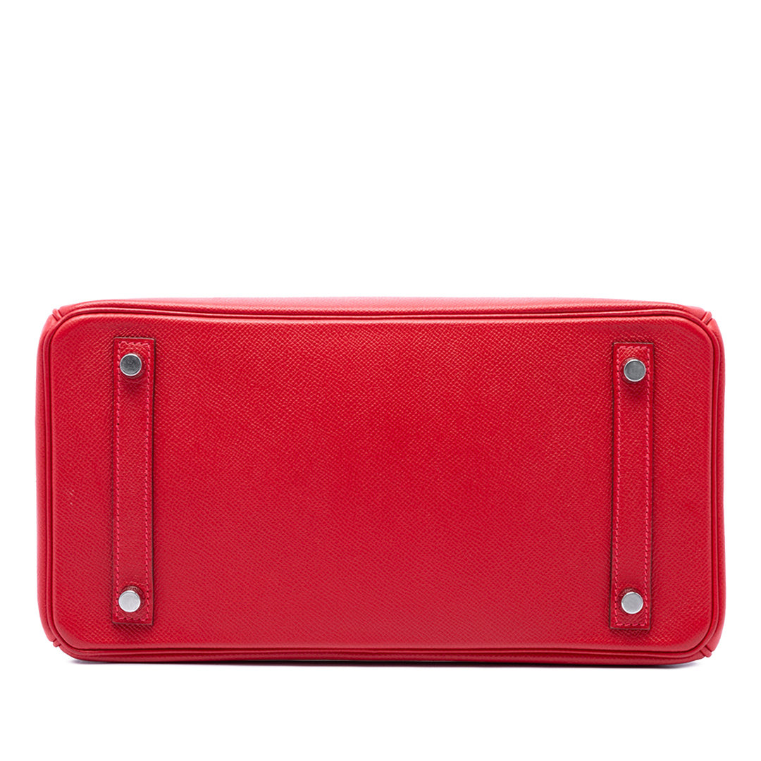 Hermès Sac à main Birkin Retourne 30 Epsom Rouge – vue 3 – GABY PARIS