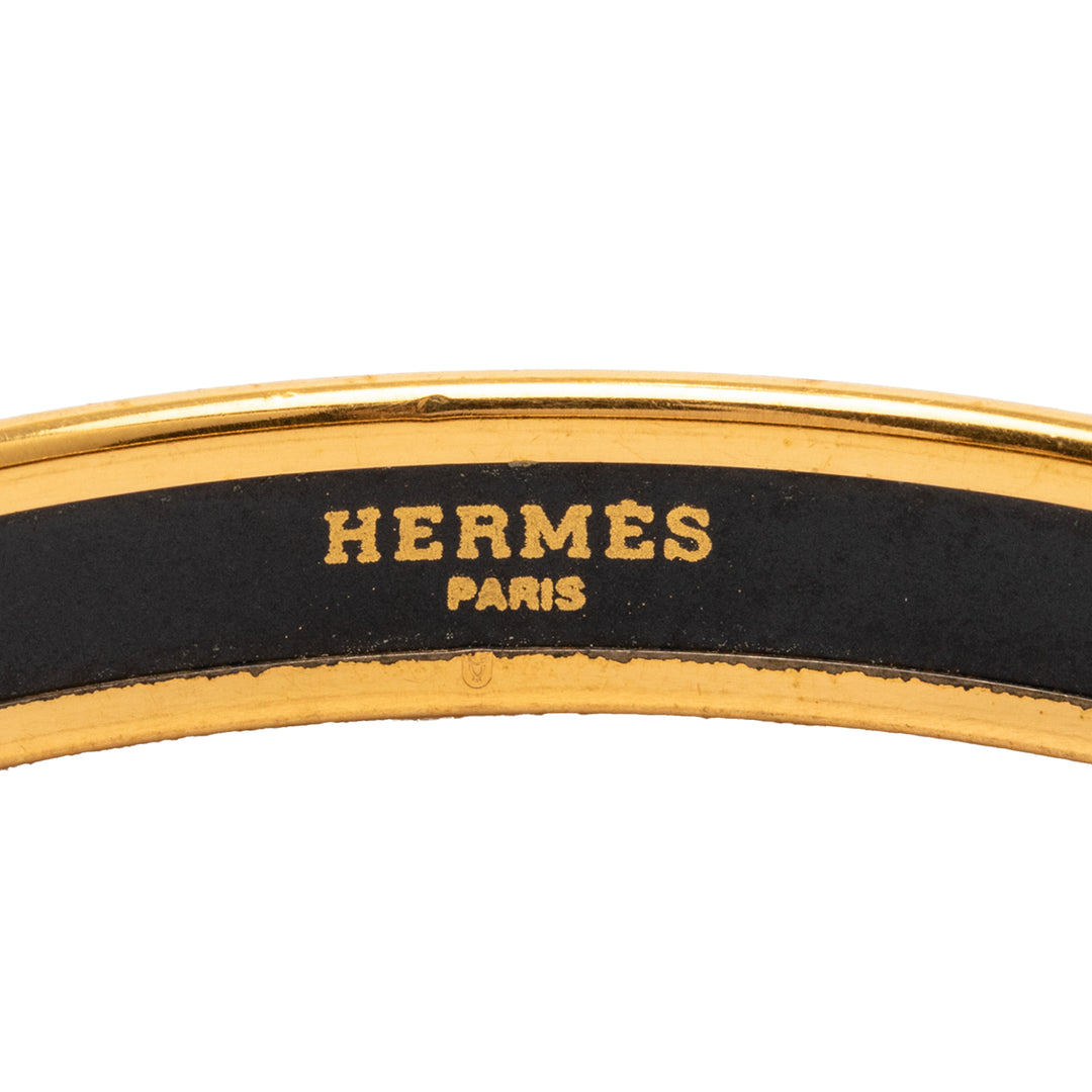 Hermès Narrow Émail Fruits Cloisonne Bangle 65