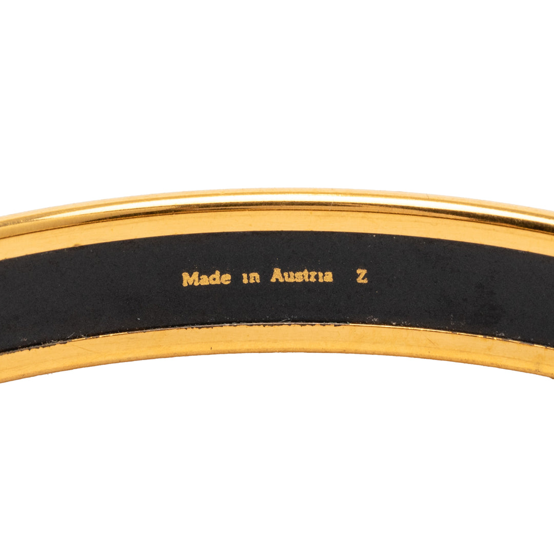 Hermès Narrow Émail Fruits Cloisonne Bangle 65