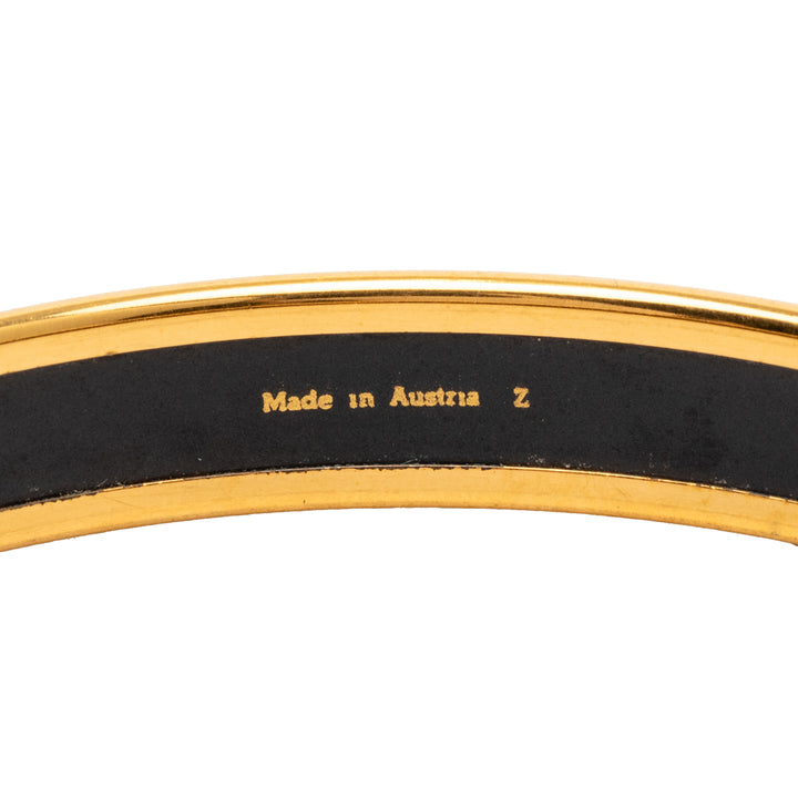 Hermès Narrow Émail Fruits Cloisonne Bangle 65
