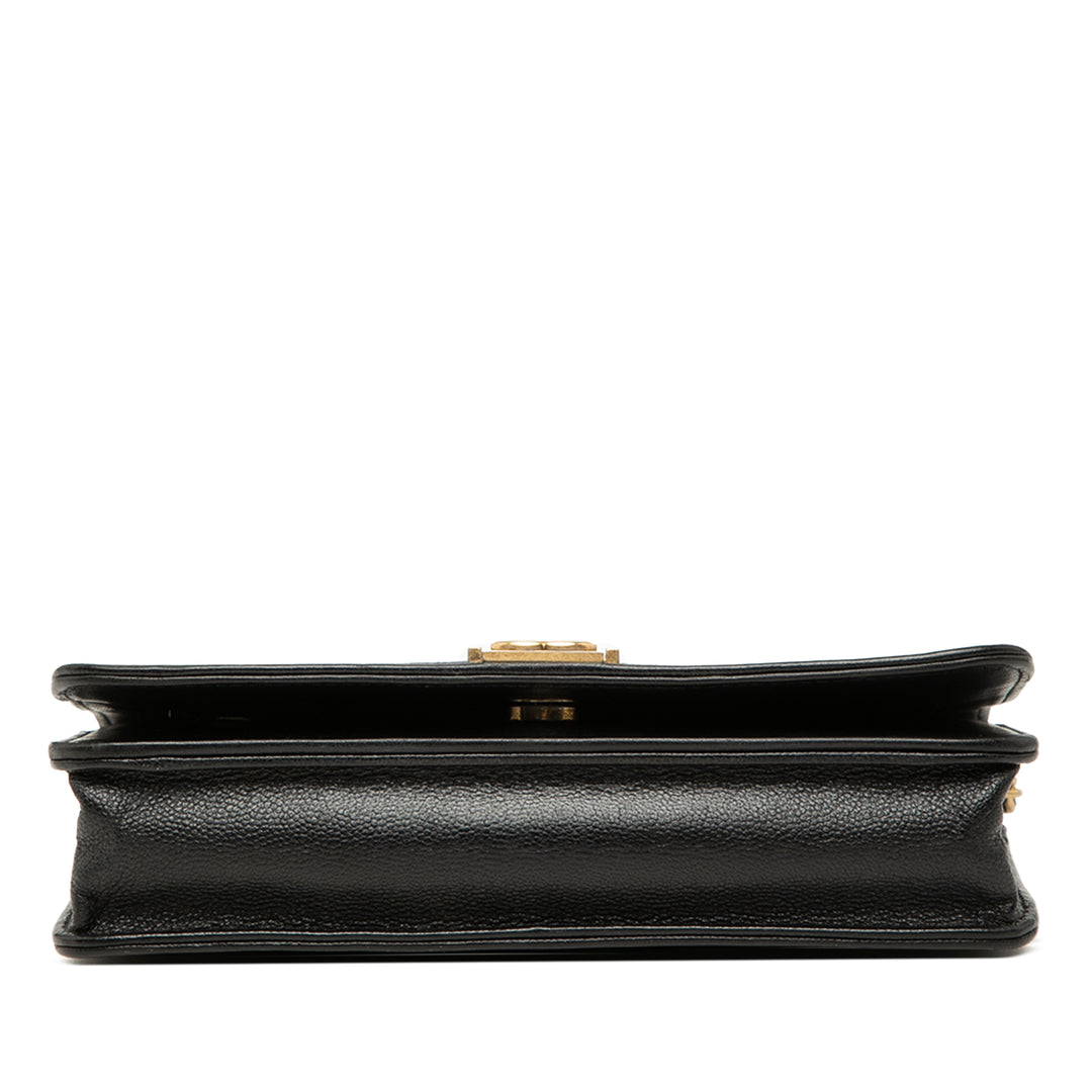 Chanel Matelassé Caviar Boy Wallet on Chain