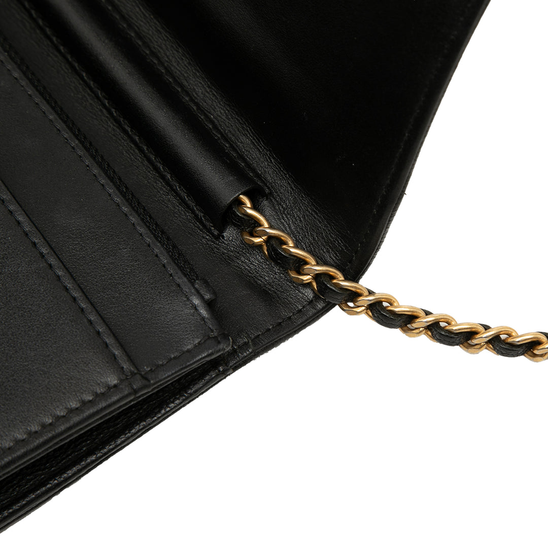 Chanel Matelassé Caviar Boy Wallet on Chain
