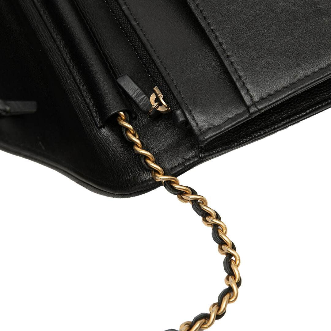 Chanel Matelassé Caviar Boy Wallet on Chain