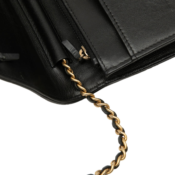 Chanel Matelassé Caviar Boy Wallet on Chain