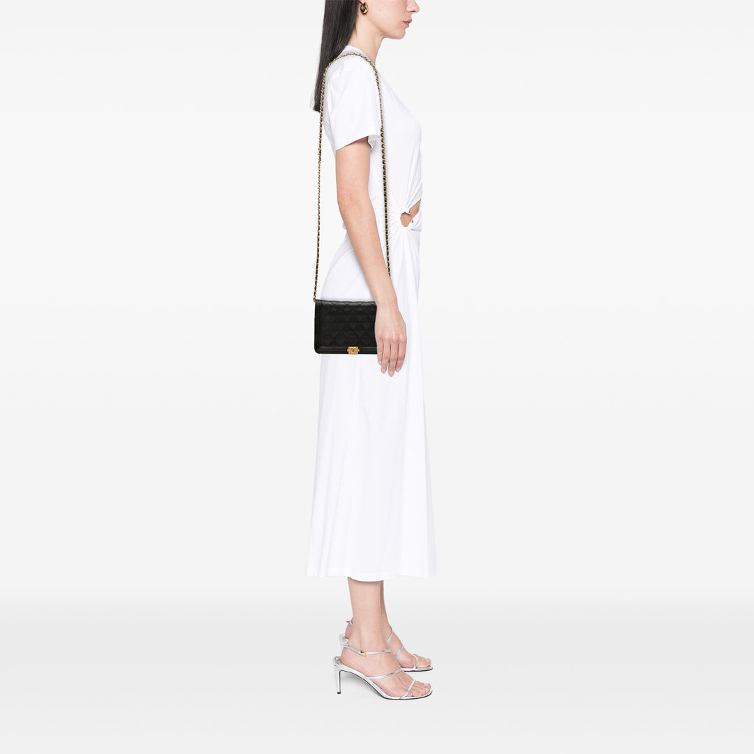 Chanel Matelassé Caviar Boy Wallet on Chain