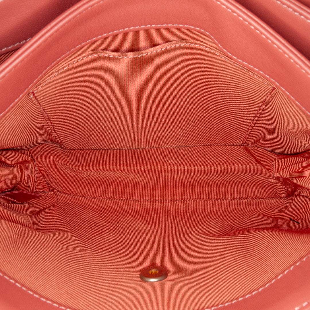 Large Lambskin Daily Companion Flap Pink - Gaby Paris