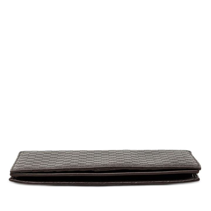 Microguccissima Deux volets Portefeuille Marron