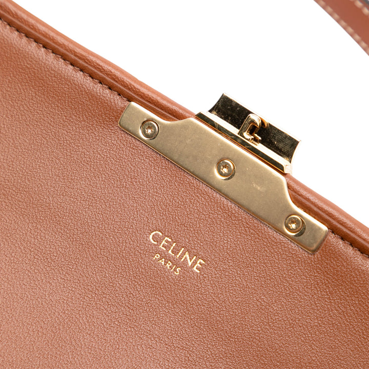 Celine Shearling Triomphe Sac bandoulière Marron