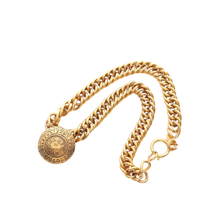 Chanel plaqué 31 Rue Cambon Medallion Choker