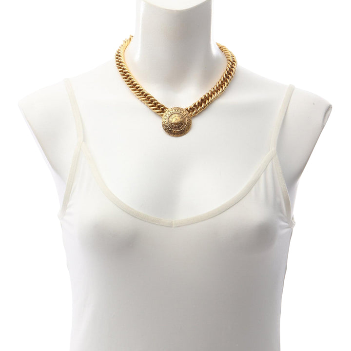 Chanel plaqué 31 Rue Cambon Medallion Choker