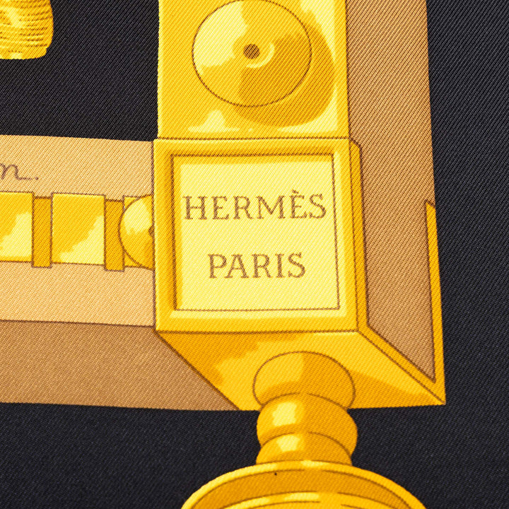 Hermès Carré Cuillers d Afrique 90 Noir – vue 3 – GABY PARIS