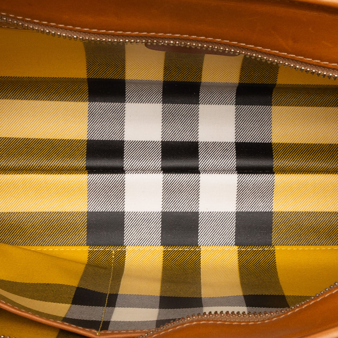 Burberry Straw et Cuir Sac à main