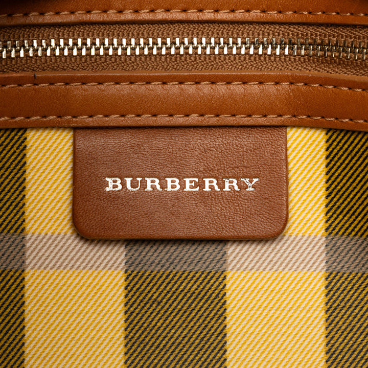 Burberry Straw et Cuir Sac à main