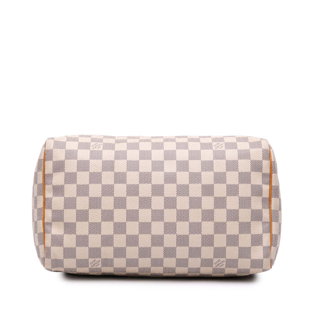 Damier Azur Speedy 30 White - Gaby Paris