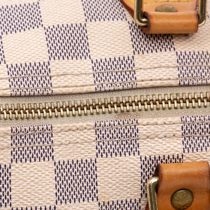 Damier Azur Speedy 30 White - Gaby Paris