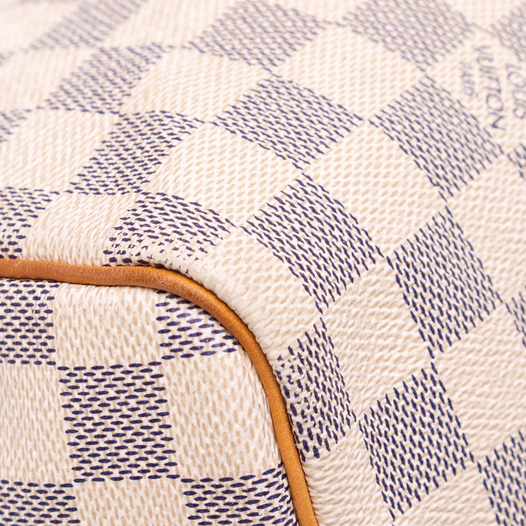 Damier Azur Speedy 30 White - Gaby Paris