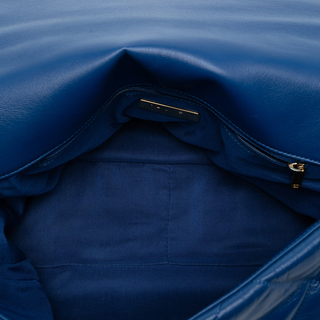 Chanel Maxi Cuir d’agneau 19 à rabat