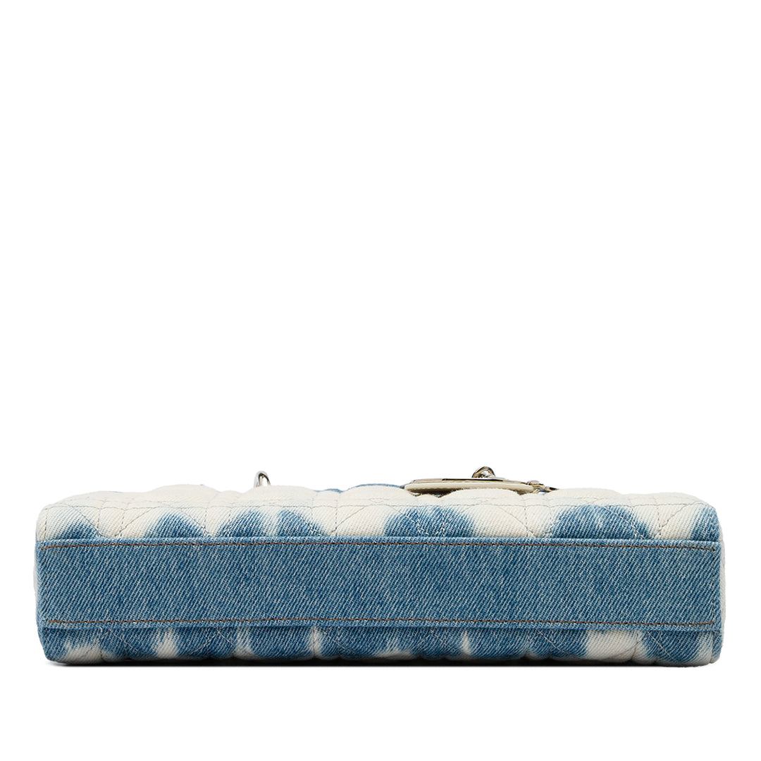 Dior Cannage Tie Dye Lady D Joy Moyen Jean Blanc – vue 3 – GABY PARIS