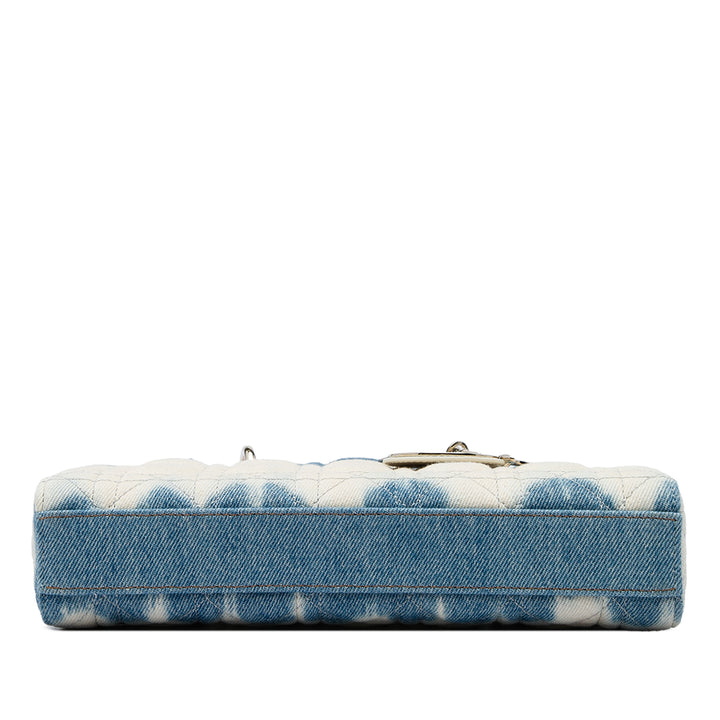 Dior Cannage Tie Dye Lady D Joy Moyen Jean Blanc – vue 3 – GABY PARIS