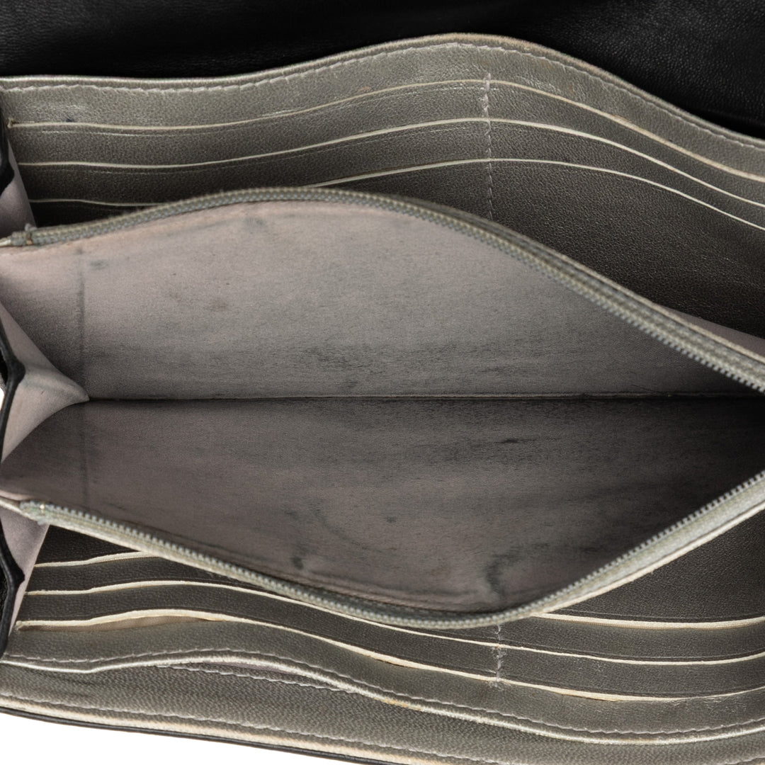 Chanel CC Embossed Cuir de veau Camellia Flap Wallet Noir – GABY PARIS Authentique