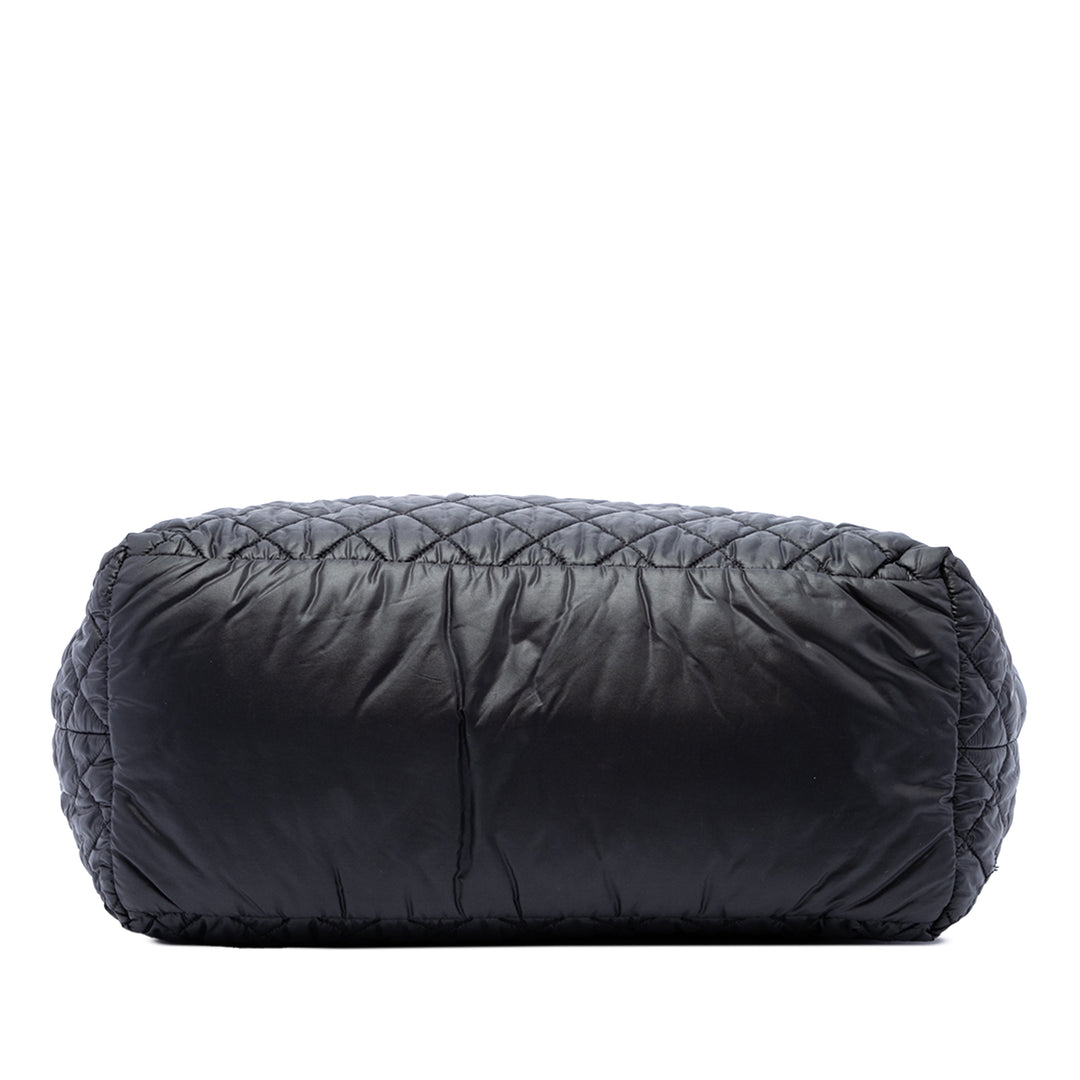 Chanel Cabas Matelassé Réversible Coco Cocoon Moyen Noir – vue 3 – GABY PARIS
