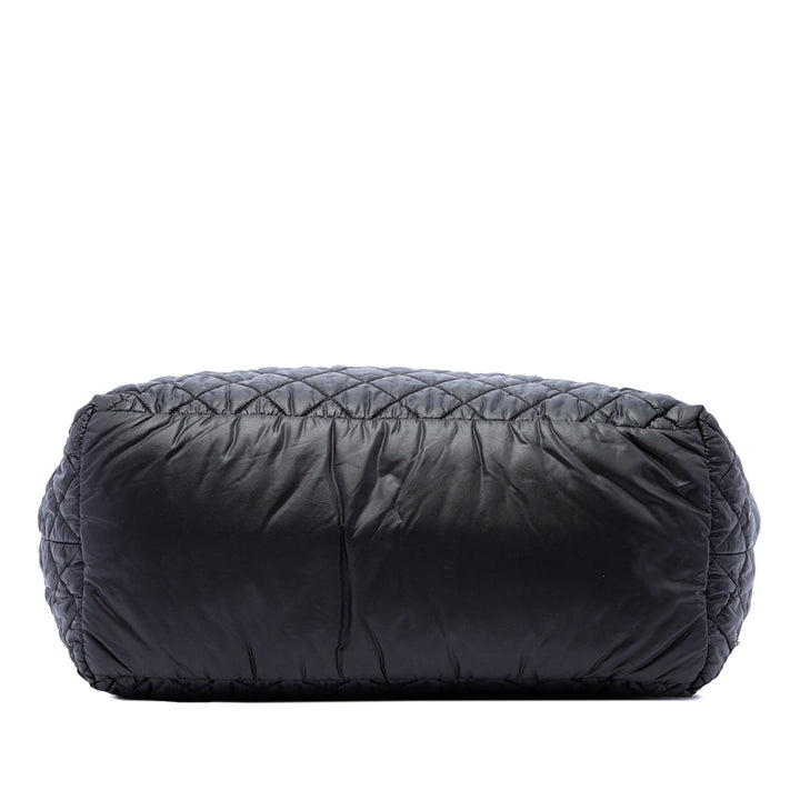 Chanel Cabas Matelassé Réversible Coco Cocoon Moyen Noir – vue 3 – GABY PARIS