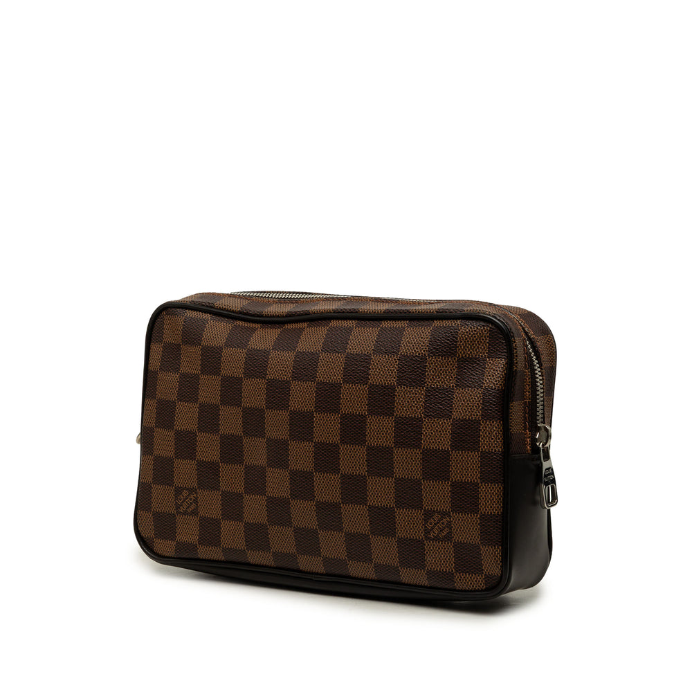 Louis Vuitton Pochette Kasai Damier Ébène Marron – vue 2 – GABY PARIS