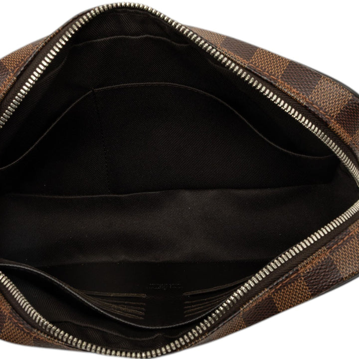 Louis Vuitton Pochette Kasai Damier Ébène Marron – vue 4 – GABY PARIS