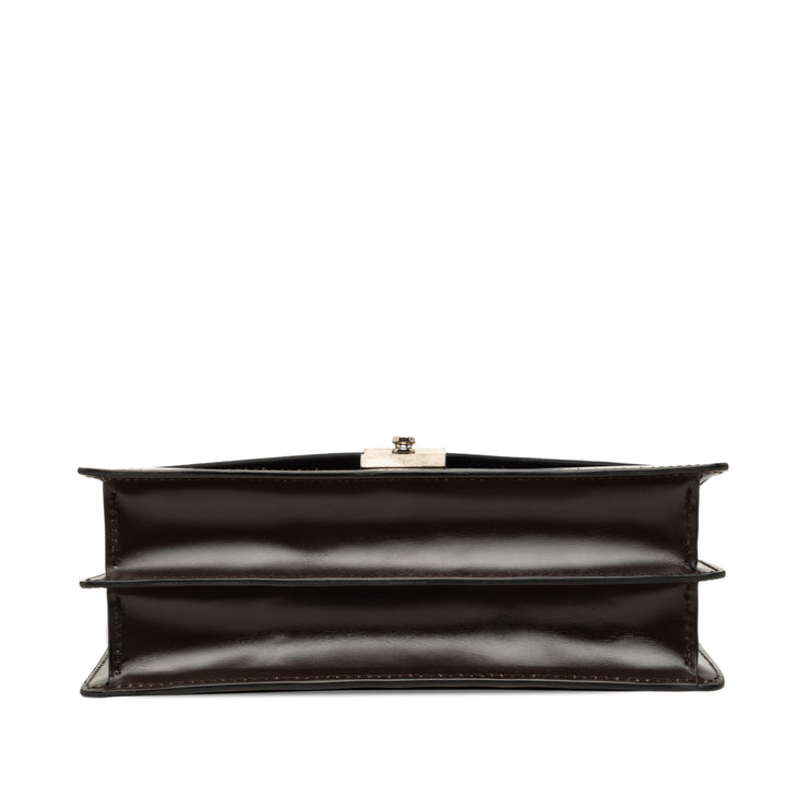 Ferragamo Dial Lock Pochette Cuir