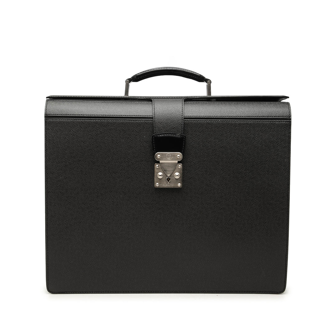 Louis Vuitton Porte-documents Taiga Pilot Noir – vue principale – GABY PARIS